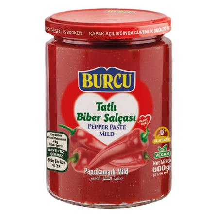 SalçaBurcu Tatlı Biber Salçası 600 g
