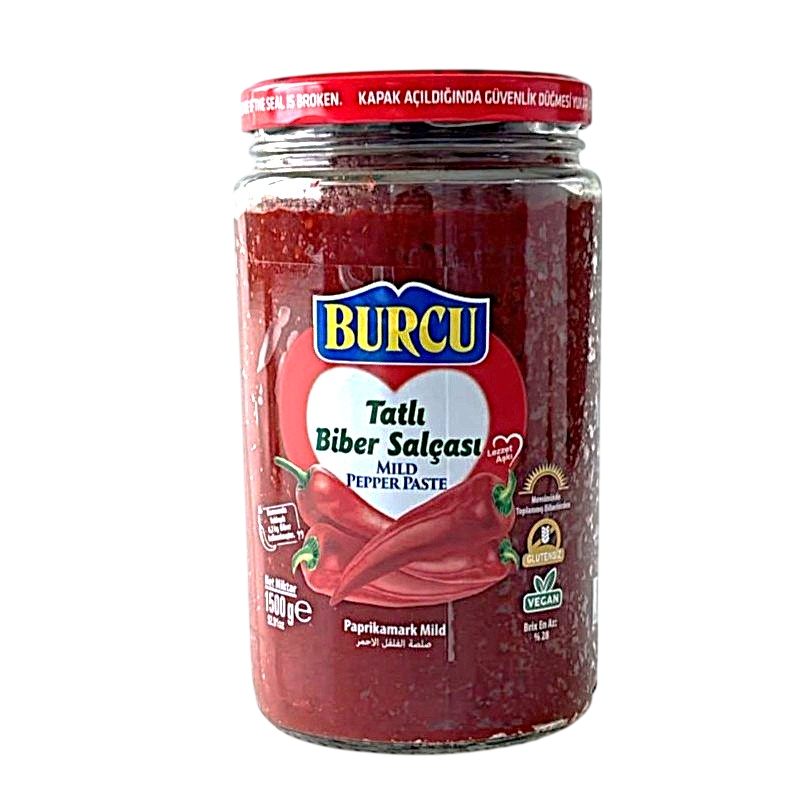 SalçaBurcu Tatlı Biber Salçası Cam 1500 Gr