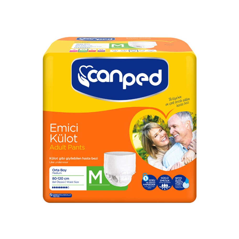 Canped Emici Külot Hasta Bezi Orta(Medium)9 Adet