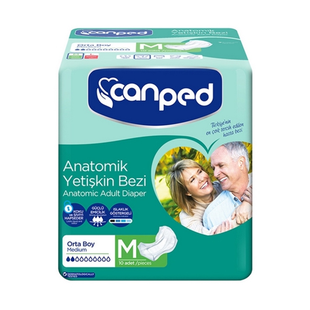 Canped Normal Hasta Bezi Orta 10'lu paket