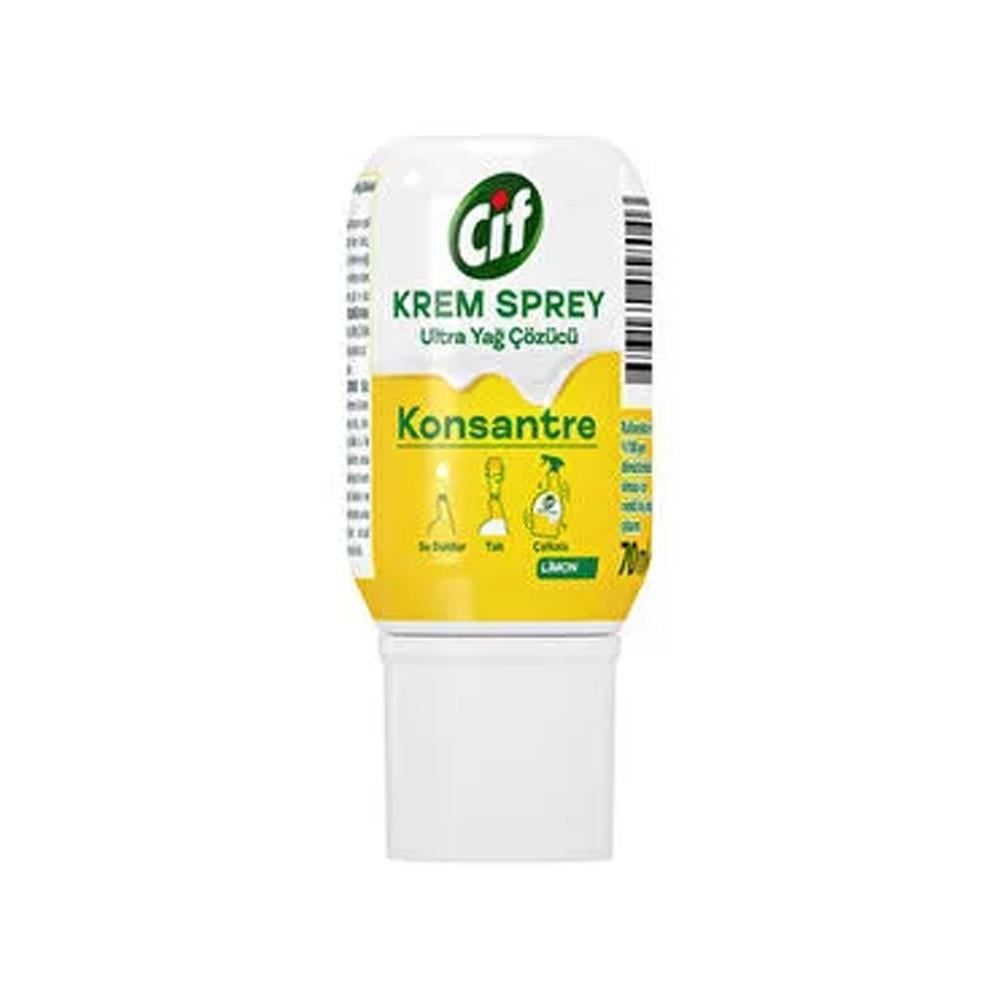 Mutfak ve Banyo TemizleyicilerCif Krem Sprey Ultra Yağ Çözücü Konsantre Limon 70 Ml