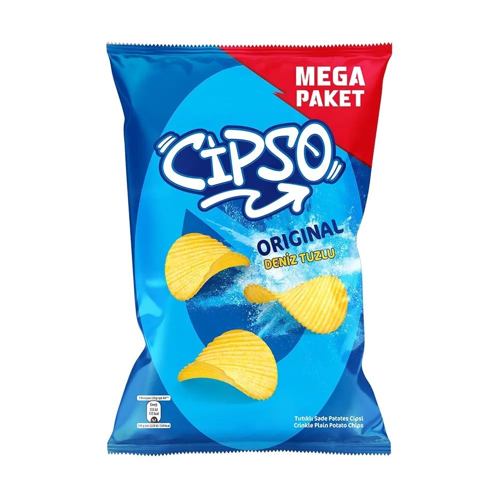 CipsCipso Orıgınal Deniz Tuzlu Mega Paket 195 g