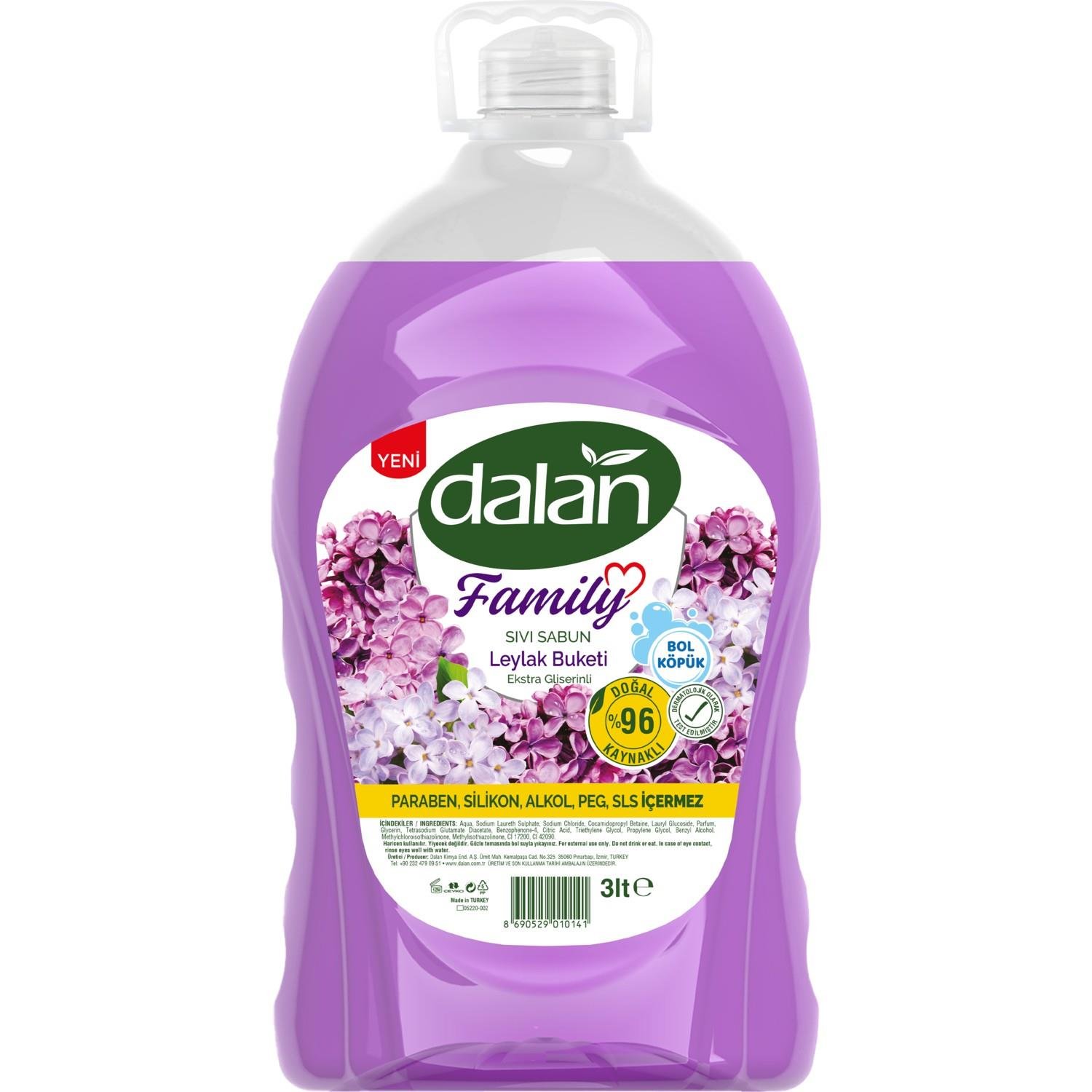 Dalan Sıvı Sabun Family 3 Litre Leylak Buketi