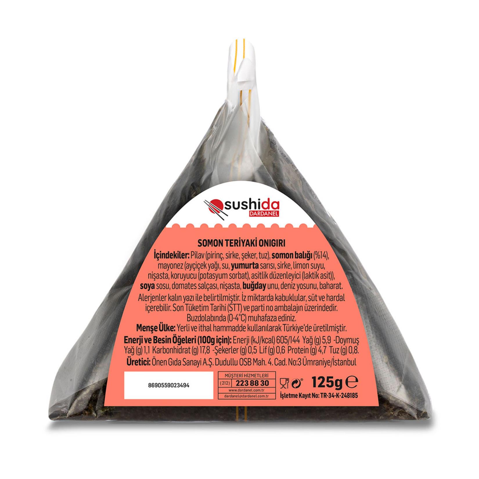 Konserve SebzeDardanel Sushida Somon Teriyaki Onigiri 125 g