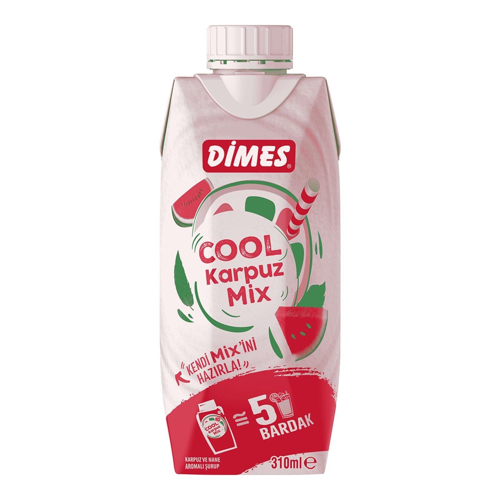 Meyve SuyuDimes Cool Karpuz Mix 310 ml Karpuz ve Nane