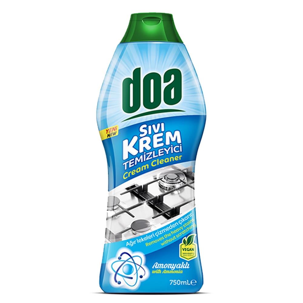 Mutfak ve Banyo TemizleyicilerDoa Sıvı Krem Temizleyici Amonyaklı 750 Ml