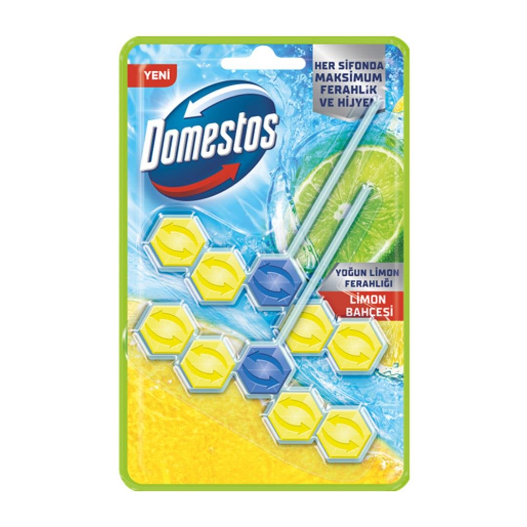 Tuvalet TemizleyicilerDomestos Wc Blok Yoğun Limon Ferahlığı Limon Bahçesi 2*50 Gr