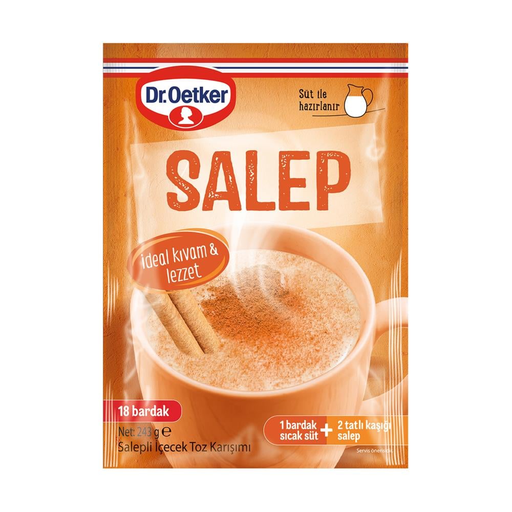 Sıcak Çikolata, SalepDr.Oetker Salep  Toz Karışım 243 g