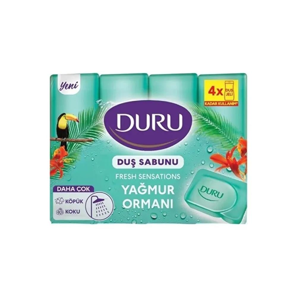 Katı, Sıvı SabunDuru Fresh Duş Sabunu Yağmur Tazeliği 4x150Gr