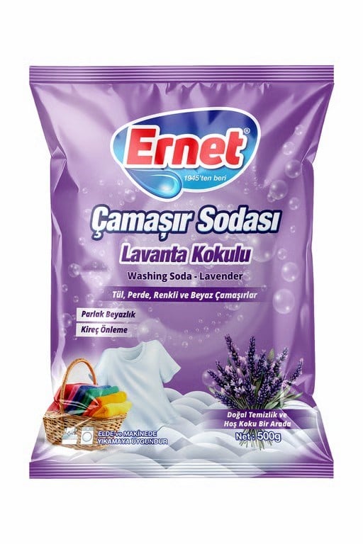 Leke ÇıkarıcılarErnet Çamaşır Sodası Lavanta Kokulu 500 g