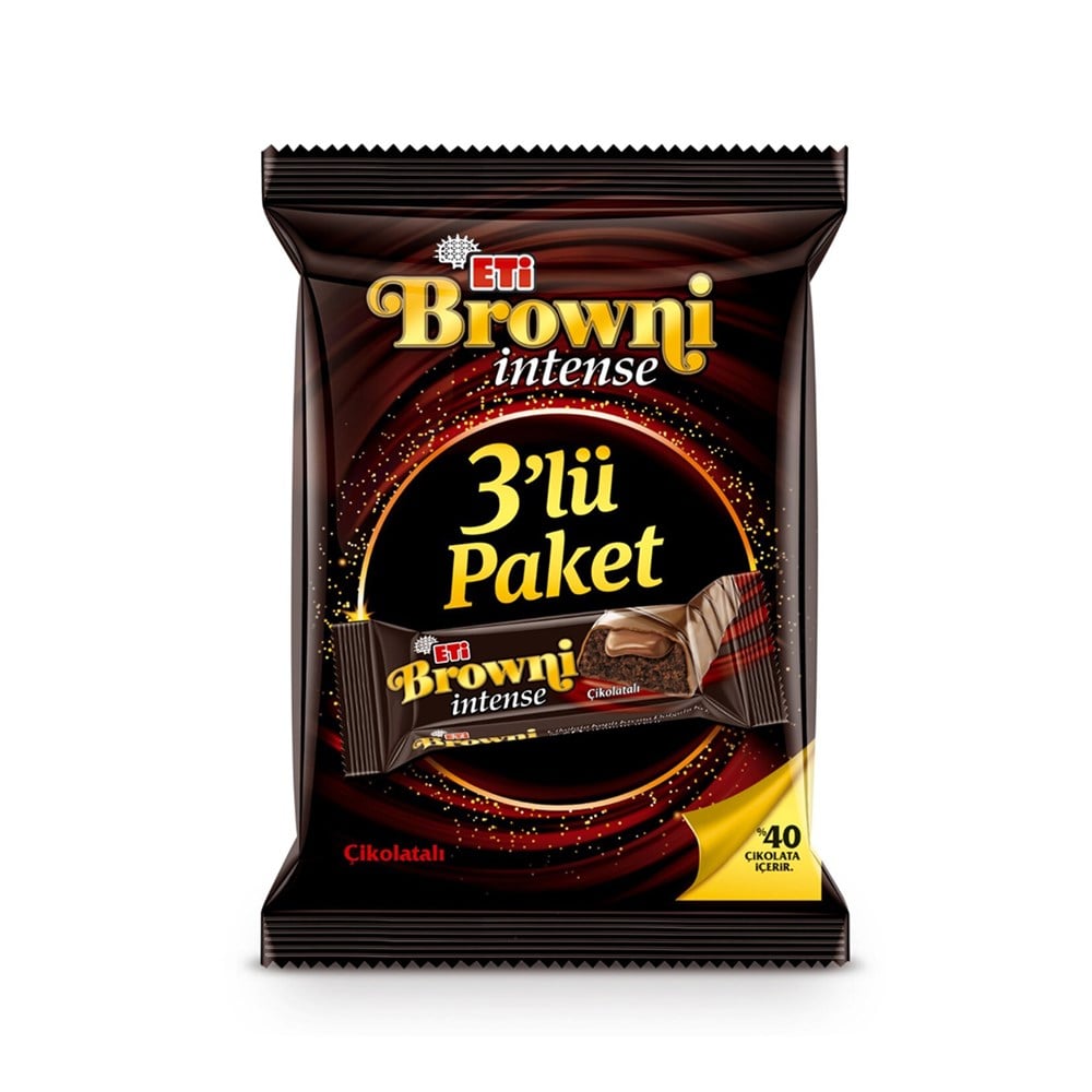 Eti Browni İntense Çikolatalı 150 gr 3 lü paket
