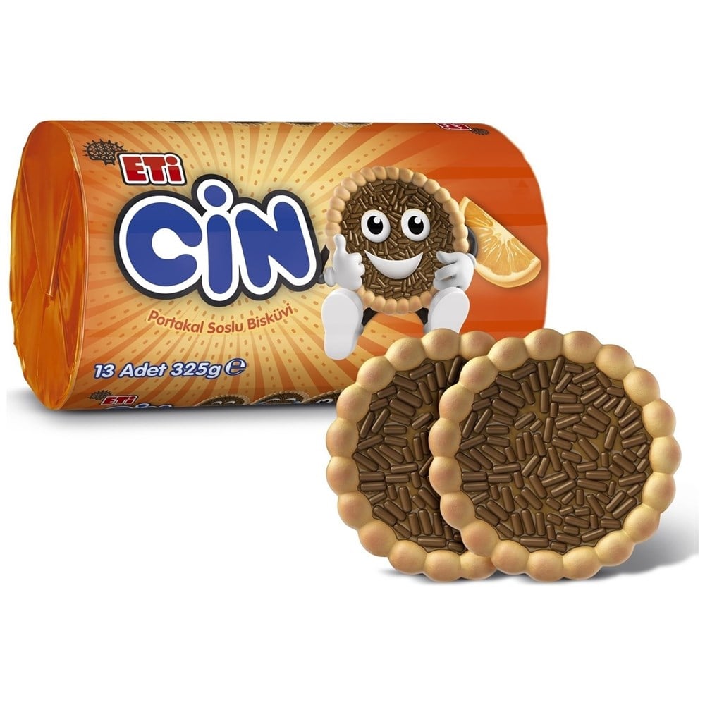 Eti Cin 13'lü Portakallı Bisküvi 351 Gr