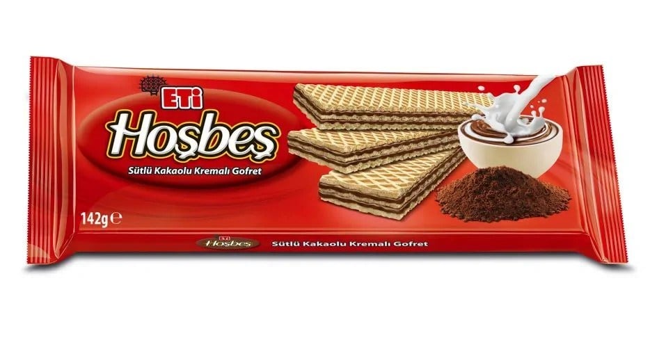 GofretEti Hoşbeş Sütlü Kakaolu 142 Gr