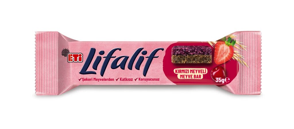Bar KaplamalılarEti Lifalif Meyve Bar Kırmızı Meyveli 35 g
