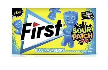 SakızFirst Sour Patch Kids Blue Raspberry Zarf Sakız 27 g