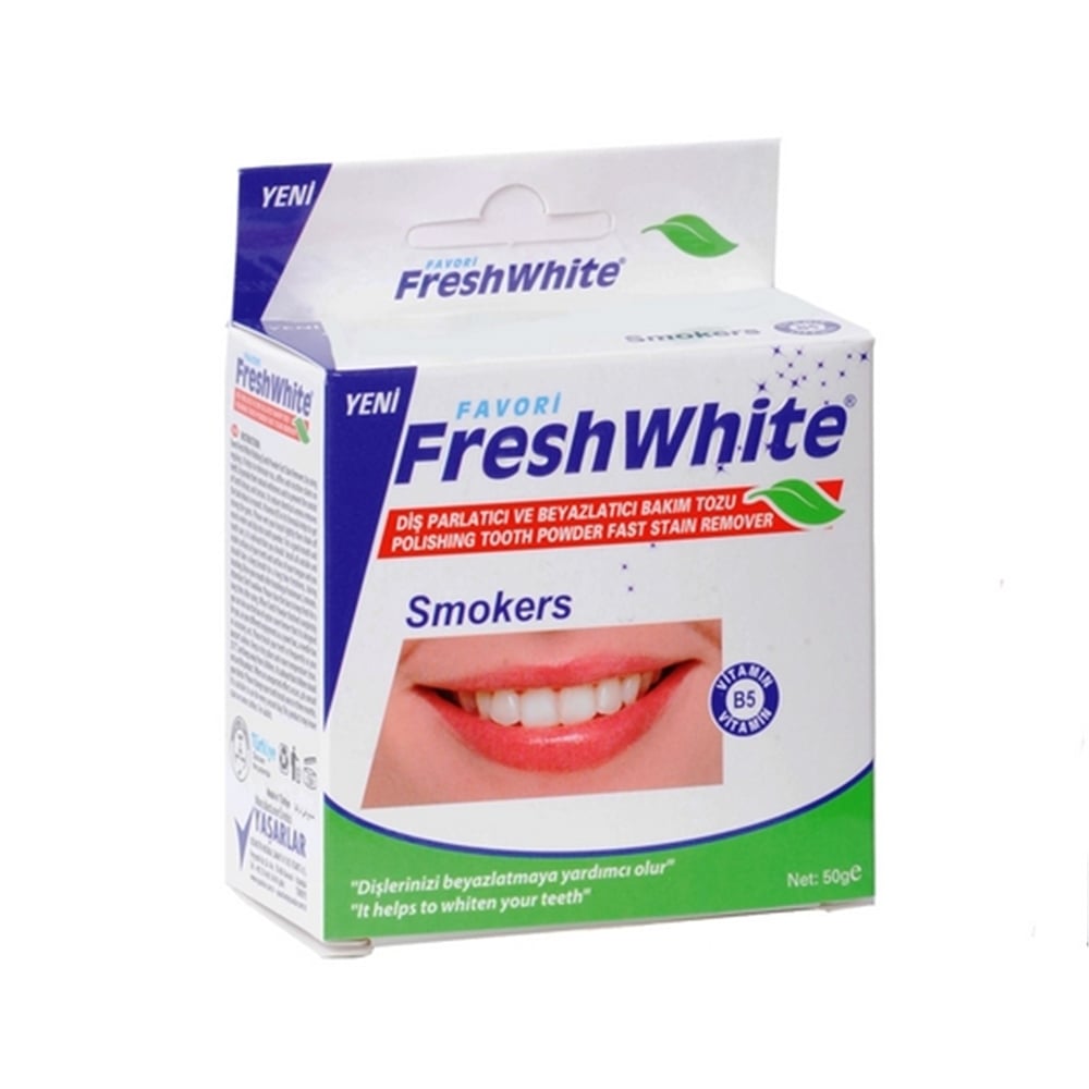 Fresh White Diş Beyazlatıcı Smokers 50 Gr.