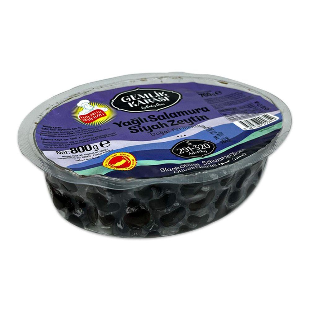 Siyah ZeytinGemlik Karası Salamura Siyah Zeytin S 760 gr