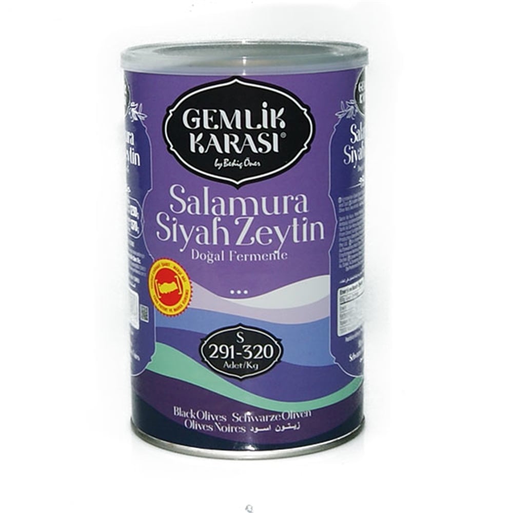 Gemlik Karası Siyah Salamura Zeytin 800 gr S