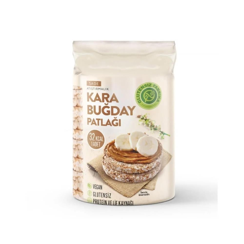 KrakerGlutensiz Fabrika Karabuğday Patlağı 100 Gr
