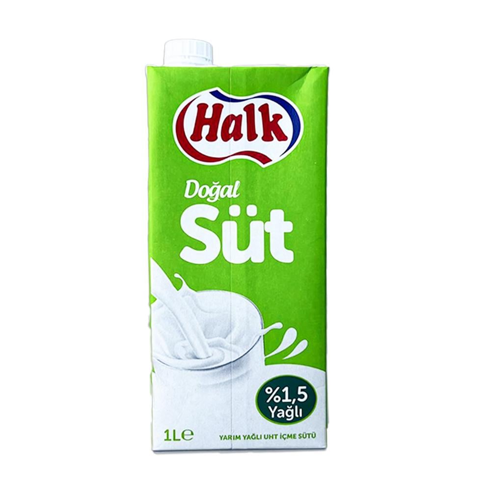 Sade SütHalk Süt Yarım Yağlı 1 Lt