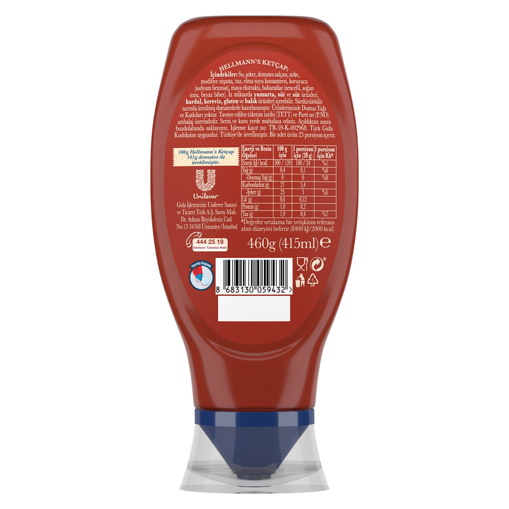 KetçapHellmanns Ketçap 460 g