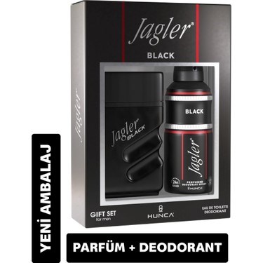 Erkek ParfümJagler Black Edt Parfüm 90 ml+150 ml Deodorant Erkek