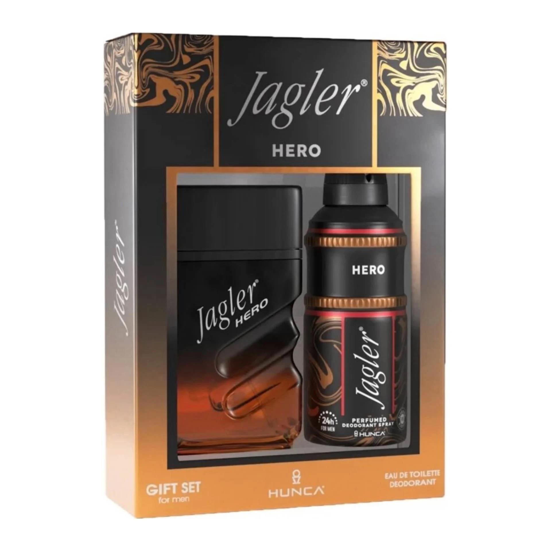 Erkek ParfümJagler Kofre Erkek Parfüm 90 ml + Deodorant 150 ml Hero