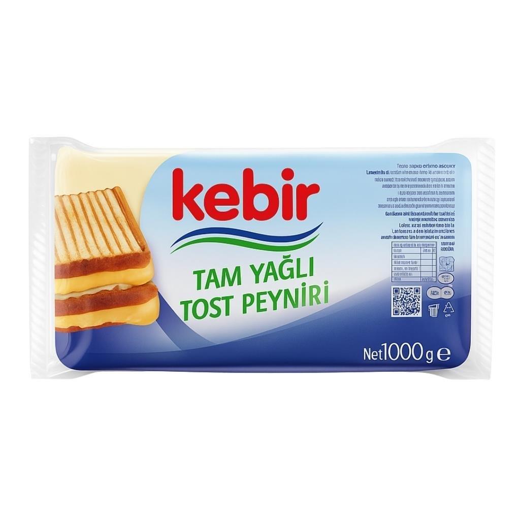 Taze KaşarKebir Tost Peyniri 1000g Tam Yağlı