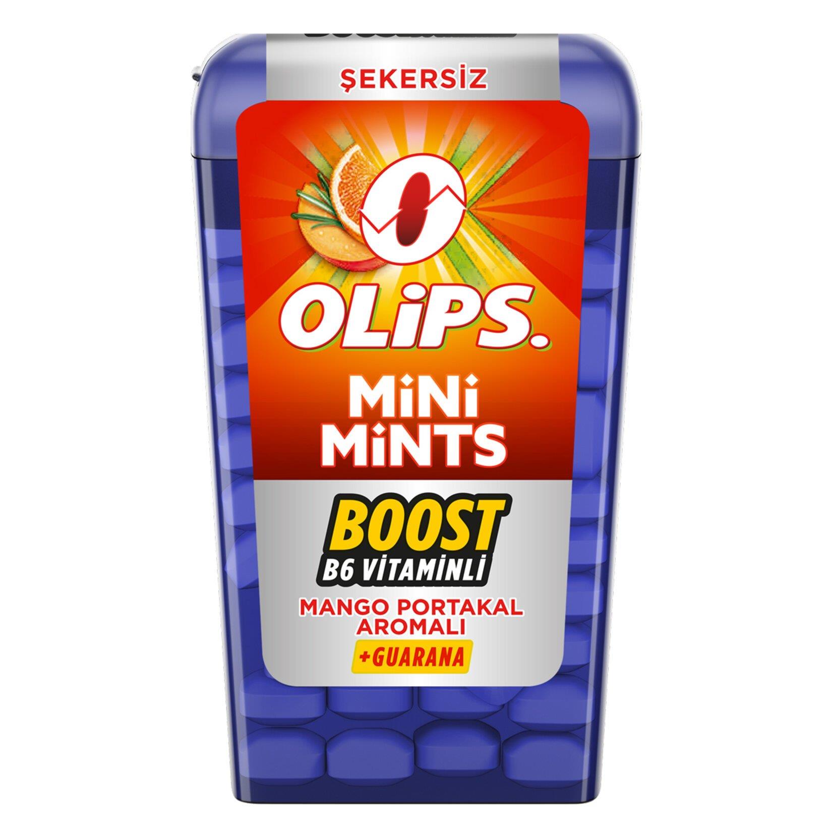 ŞekerlemeKent Olips 12,5 gr Mini Mints Mango Portakallı Şeker