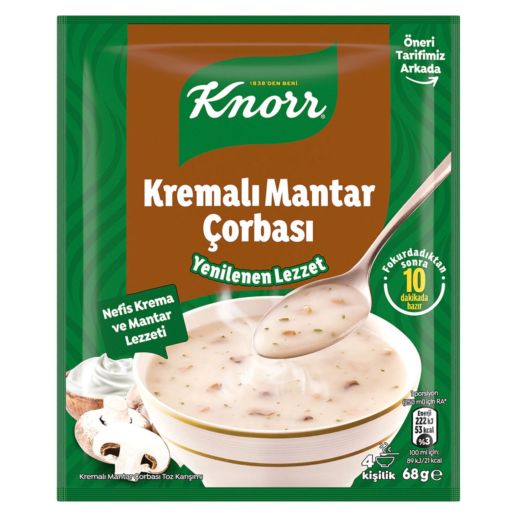Hazır ÇorbaKnorr Kremalı Mantar Çorbası 68 g