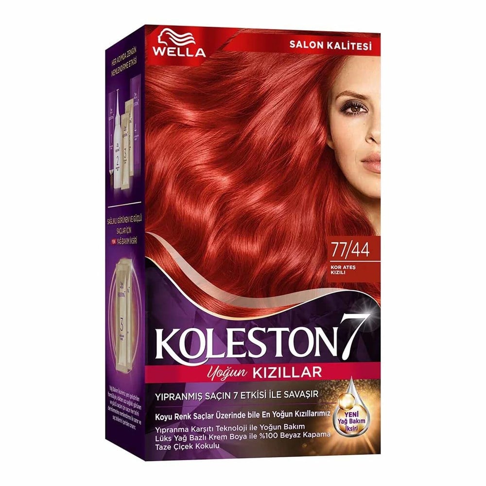 Saç BoyasıKoleston Set Boya 77/44 Kor Ateşi Kızılı