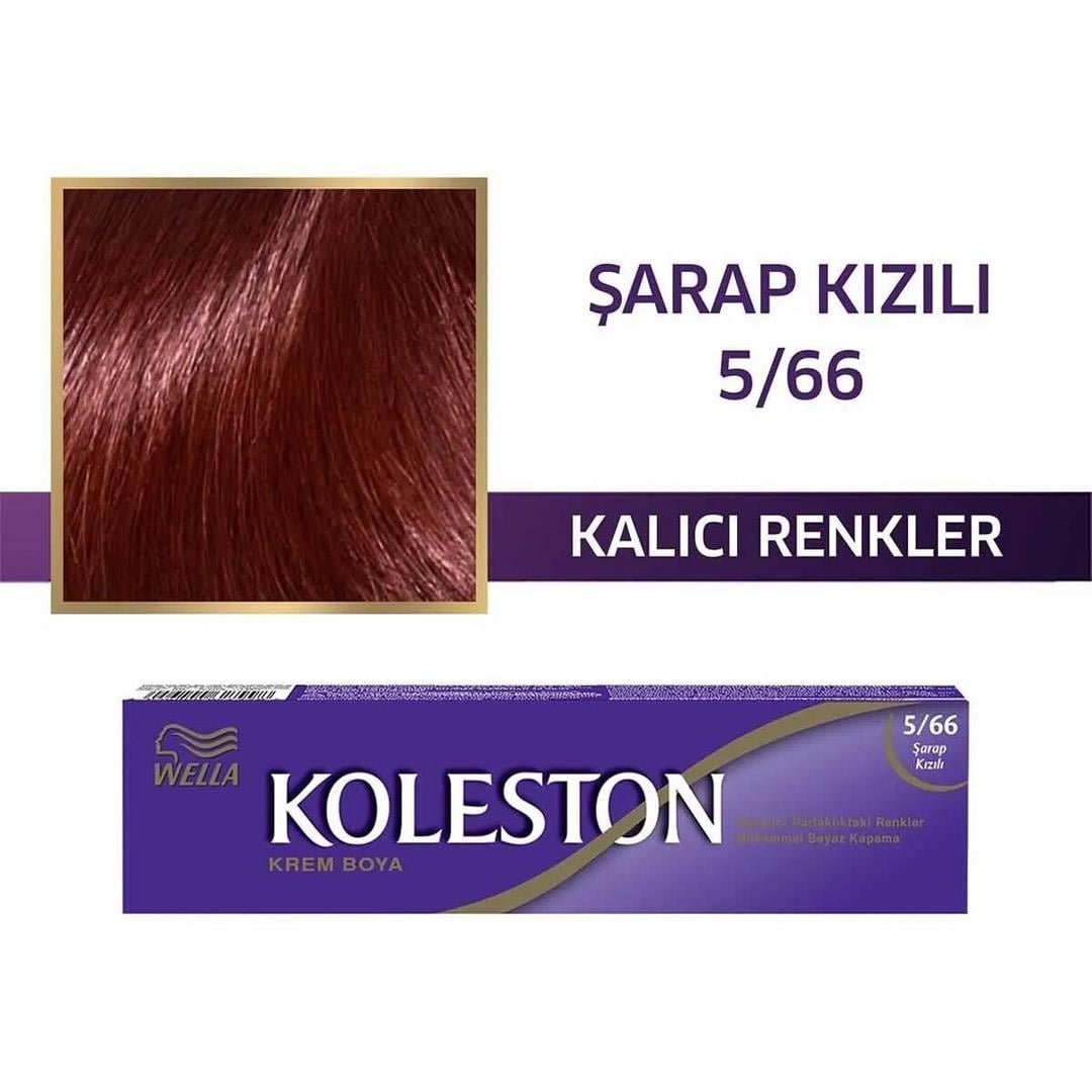 Saç BoyasıKoleston Tüp 5/66 Şarap Kızılı