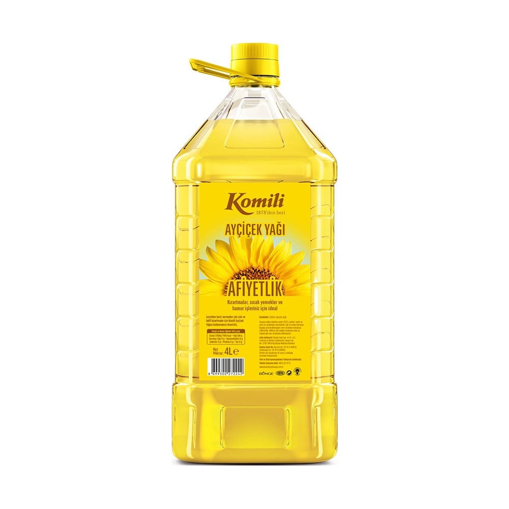 Komili Ayçiçek Yağı 4Lt Pet