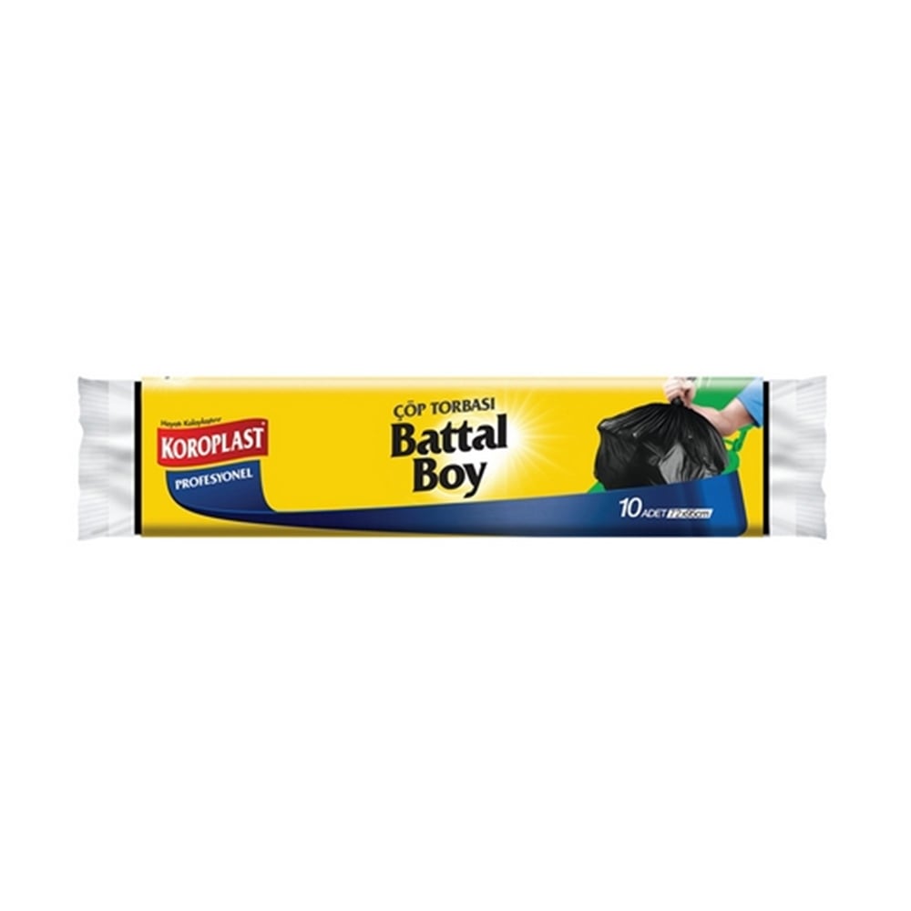 Koroplast Çöp Torbası Profesyonel Battal Boy 10 Lu
