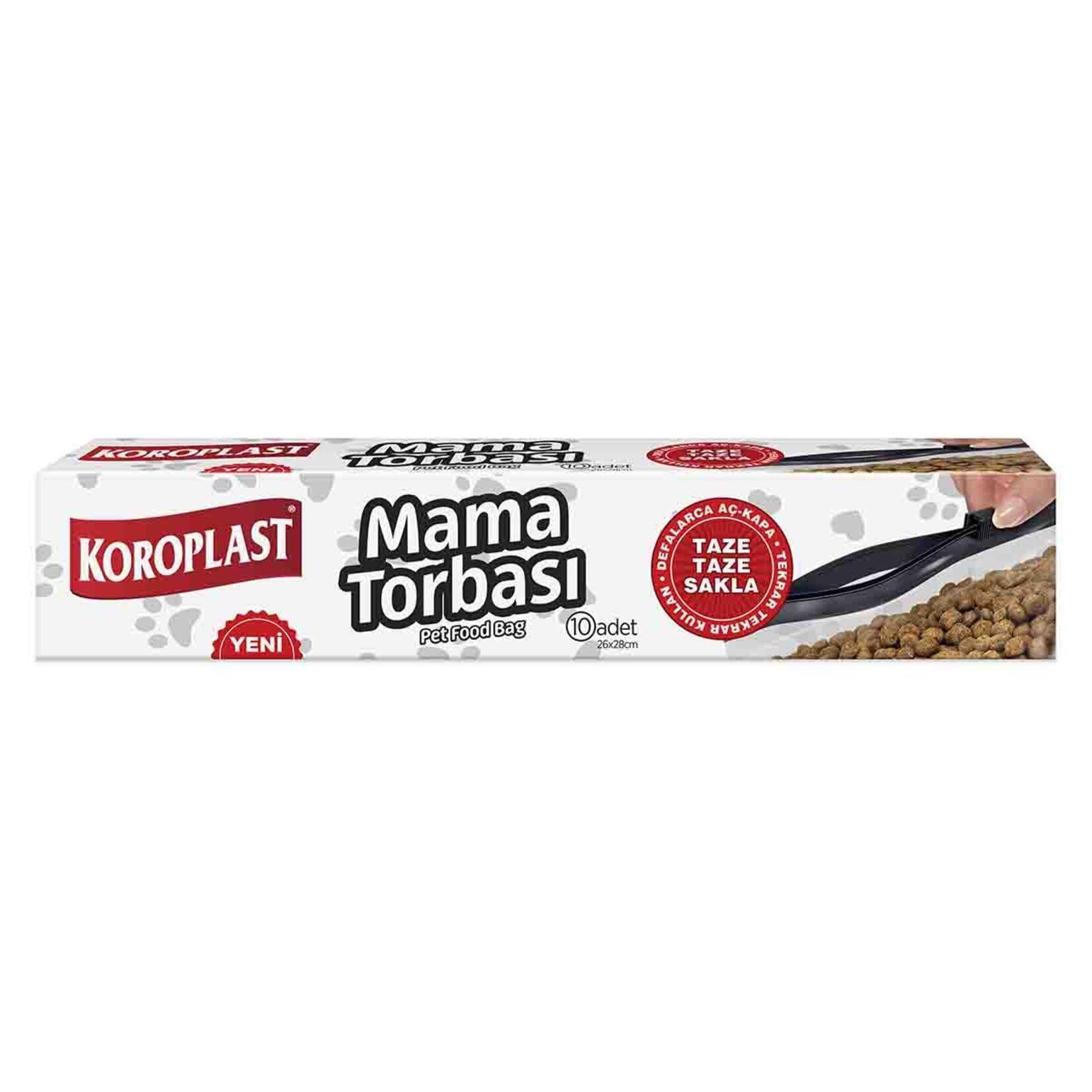 Hayvan BakımKoroplast Mama Torbası 10'lu 26*28 cm Pet Food Bag