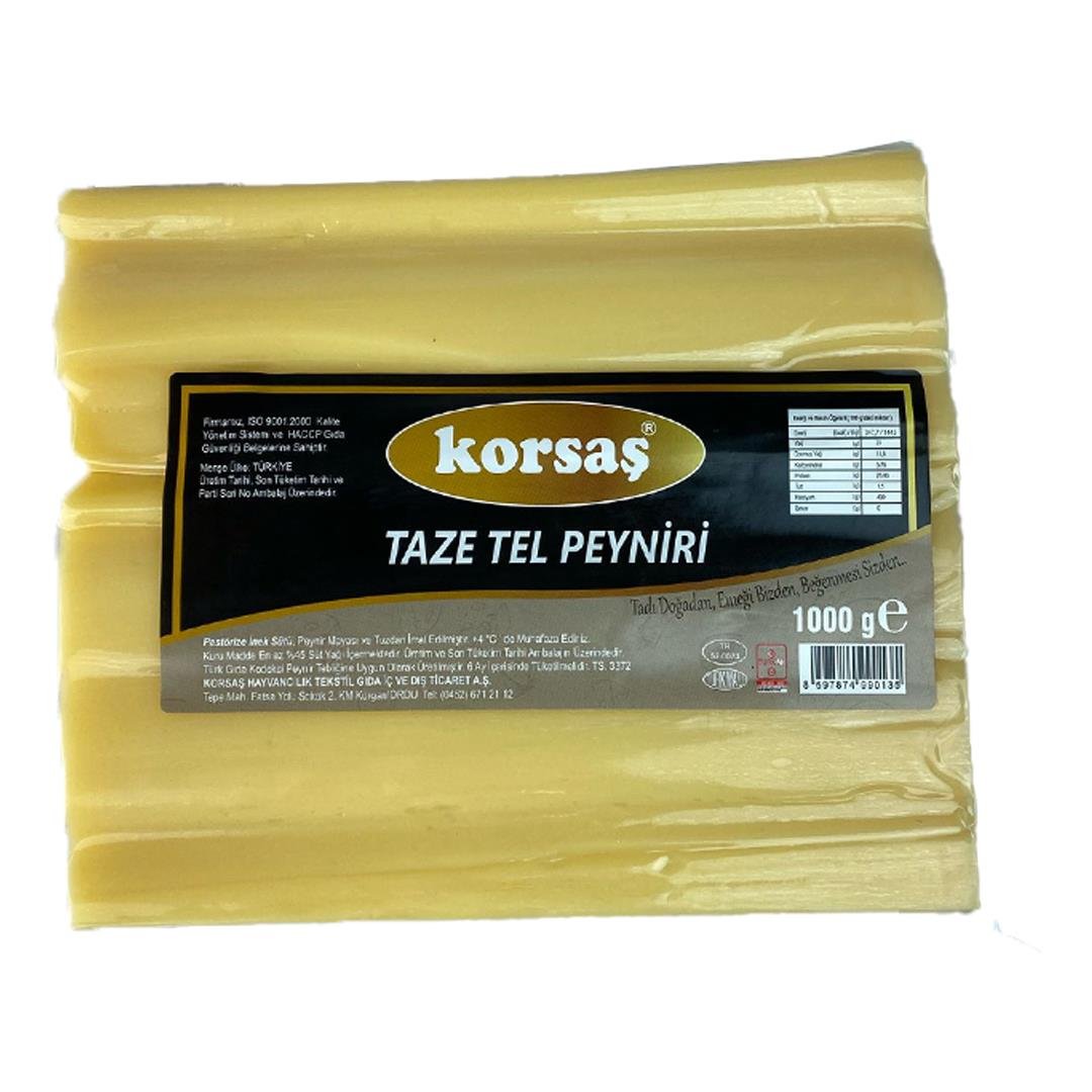 Taze KaşarKorsaş Taze Tel Peyniri 1000 Gr