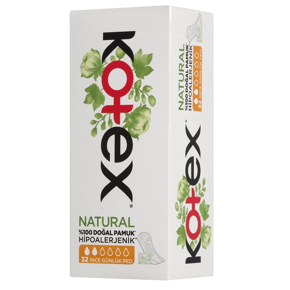 Kotex Natural Hipoalerjenik İnce Günlük Ped 32li