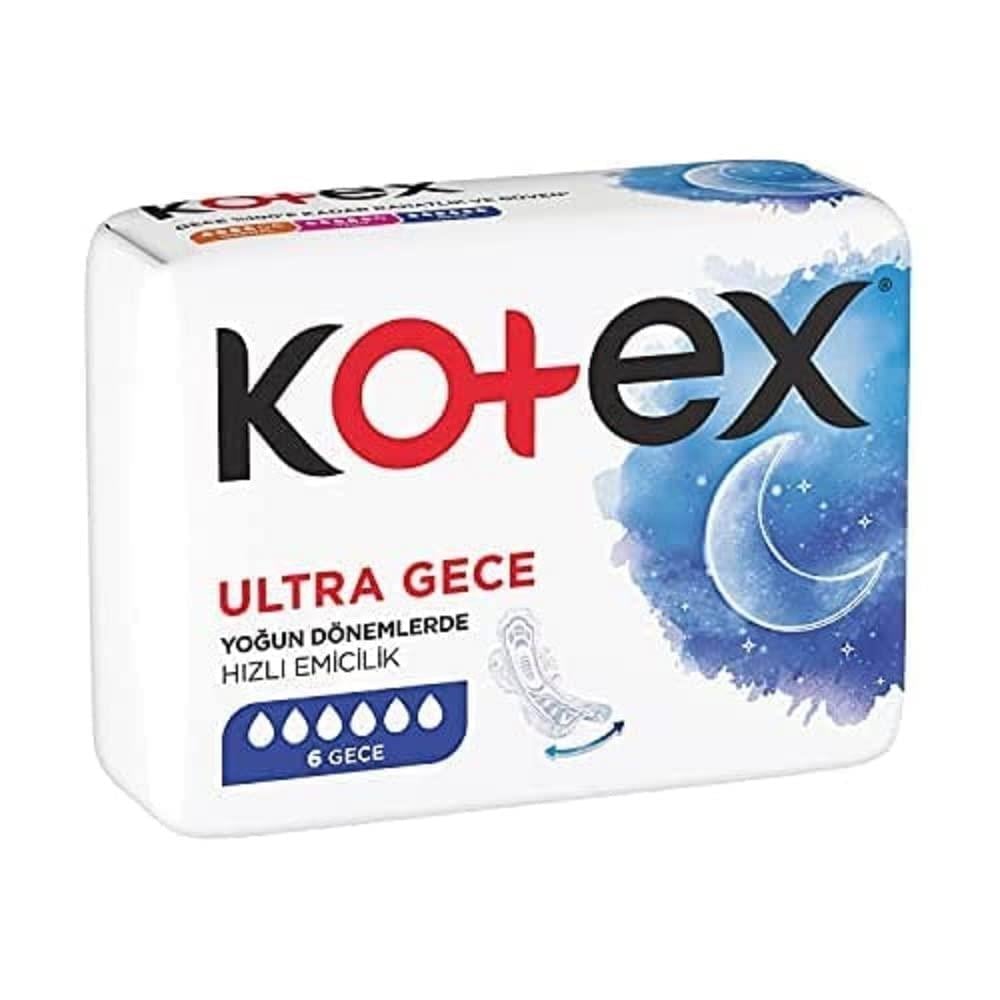 Kotex Ped Ultra Gece Single 6'lı