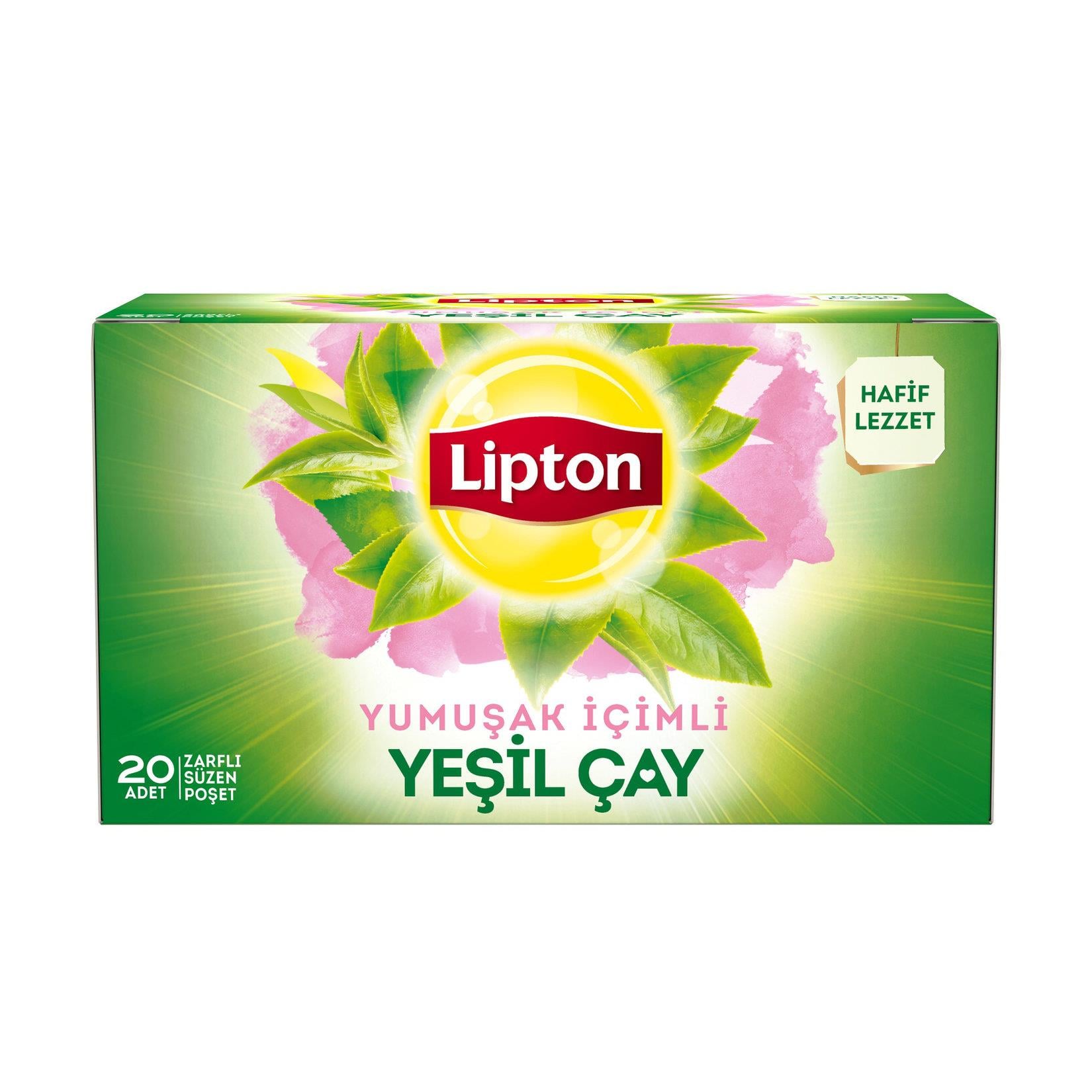 Bitki ve Meyve ÇaylarıLipton Berrak Yeşil Çay Yumuşak İçimli 20'li