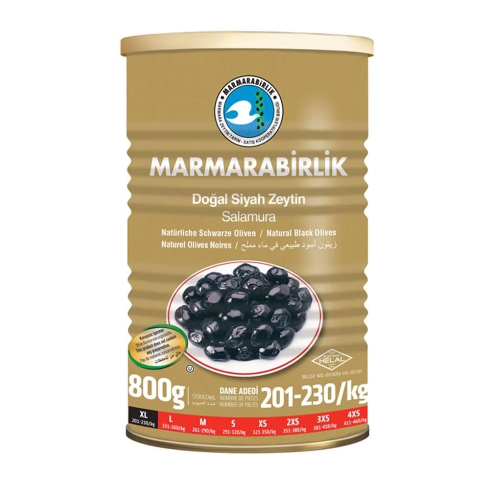 Siyah ZeytinMarmara Birlik Mega Zeytin 800 Gr