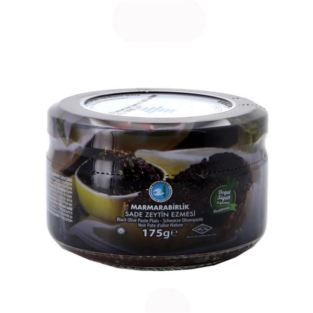 Marmara Birlik Siyah Ezme Zeytin Sade 175 Gr