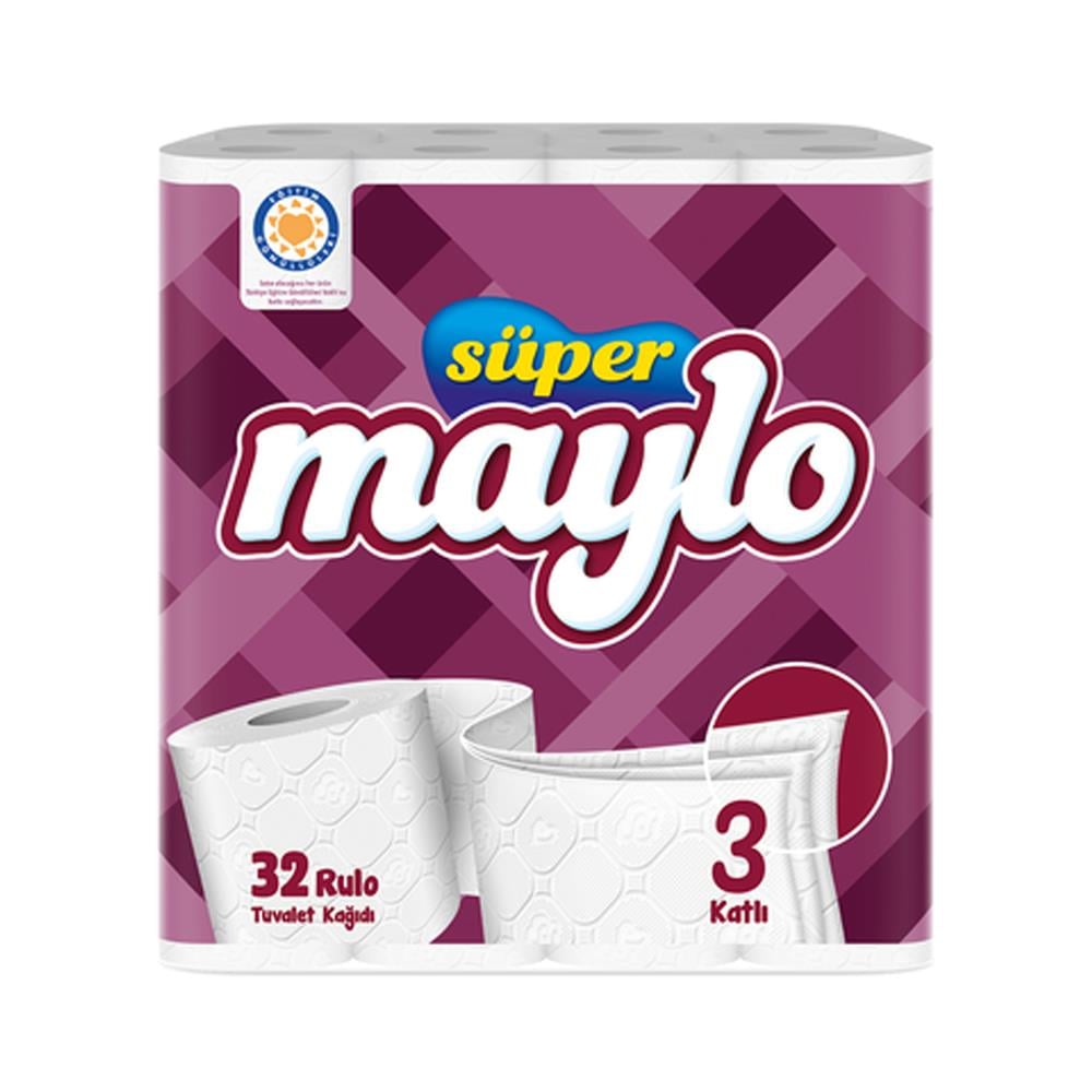 Tuvalet KağıdıMaylo Tuvalet Kağıdı 32 'li 3 Katlı Süper
