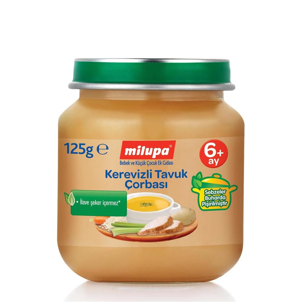 Bebek MamasıMilupa Kerevizli Tavuk Çorbası 125 Gr