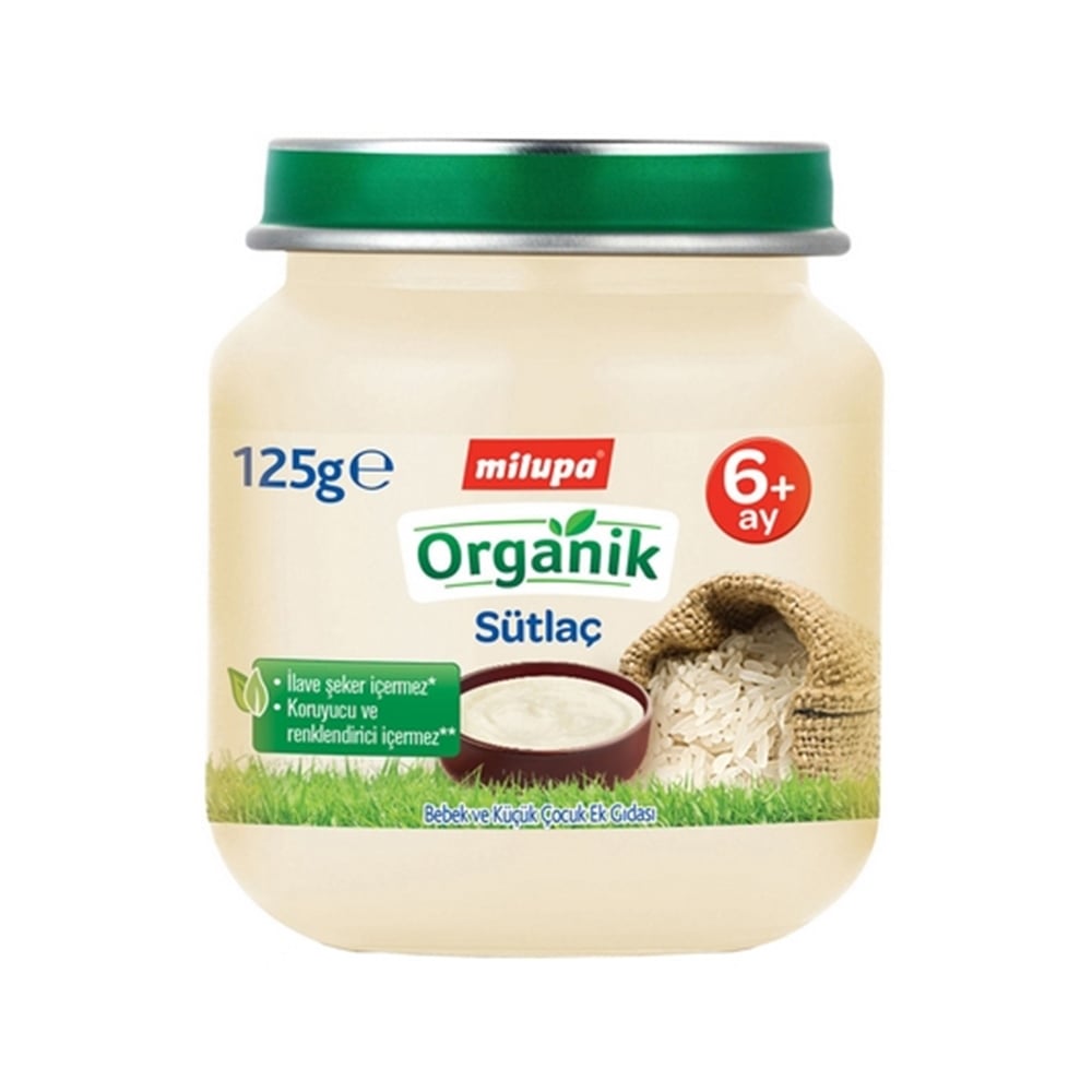 Milupa Organik Sütlaç (Kavanoz Maması) 125 Gr