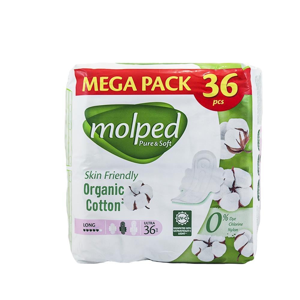Ultra PedMolped Pure&Soft Mega Uzun Hijyenik Ped 36 lı