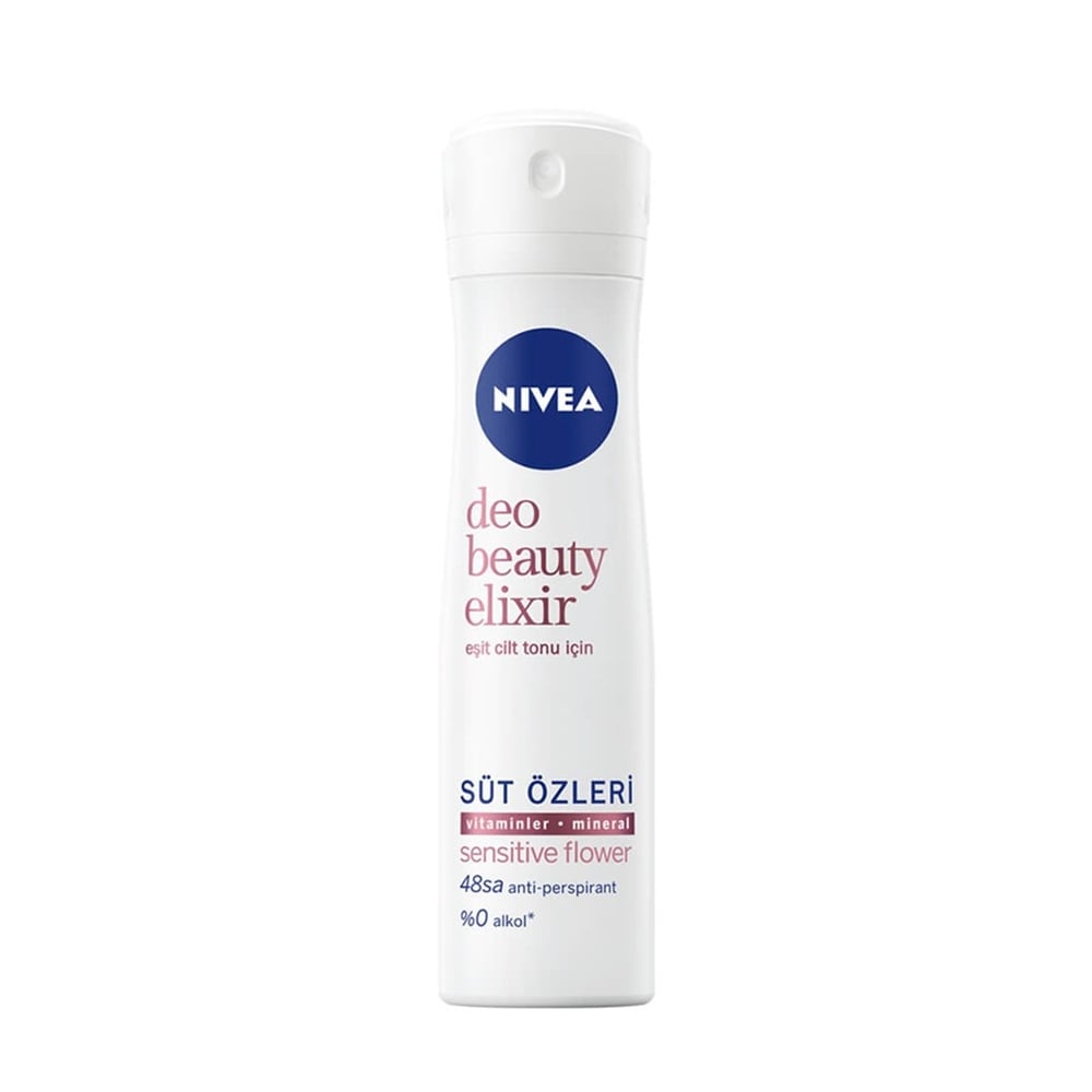 Nivea Bayan Deodorant Sprey Beauty Elixir Sensitive Flower 150 Ml
