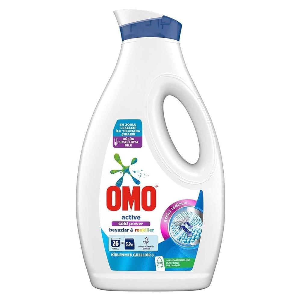 Sıvı Çamaşır DeterjanıOmo Sıvı Deterjan  Beyazlar ve Renkliler İçin 1690 ml