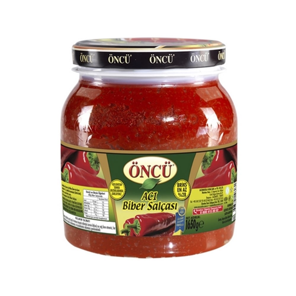 Oncu Salça Acı Biber Pet 1650 Gr.