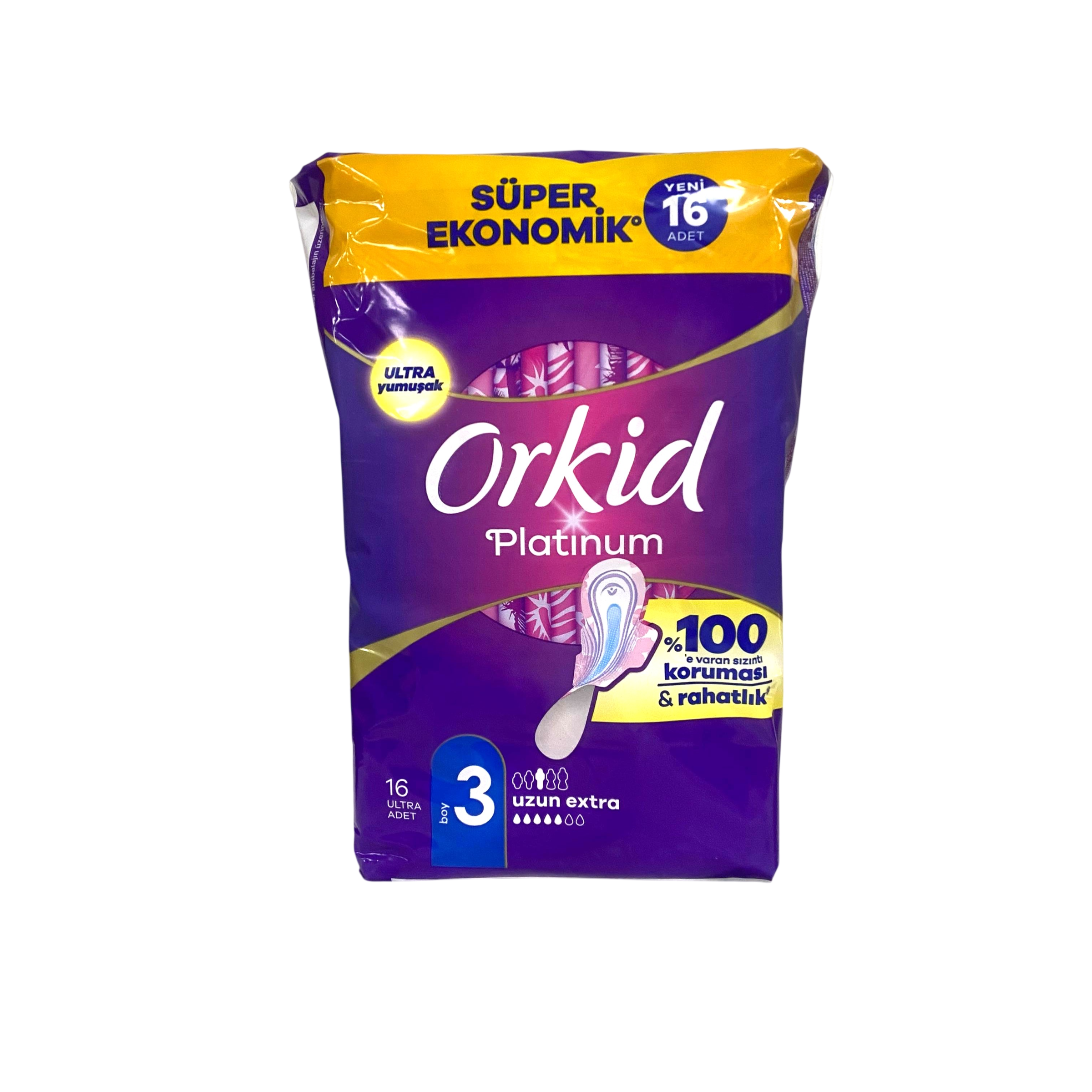 Ultra PedOrkid Comfort Platinum Dörtlü Paket Uzun Extra 16 lı