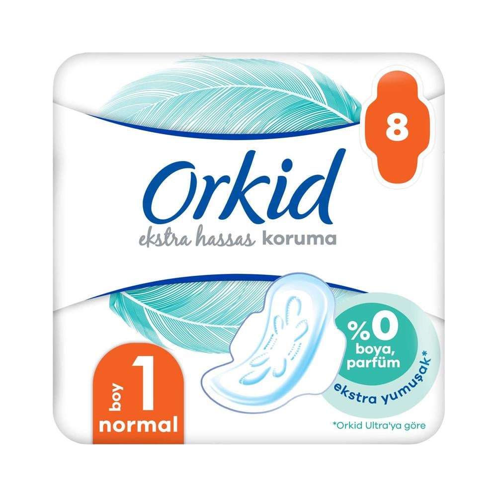 Ultra PedOrkid Extra Hassas Koruma Hijyenik Ped Normal 8li